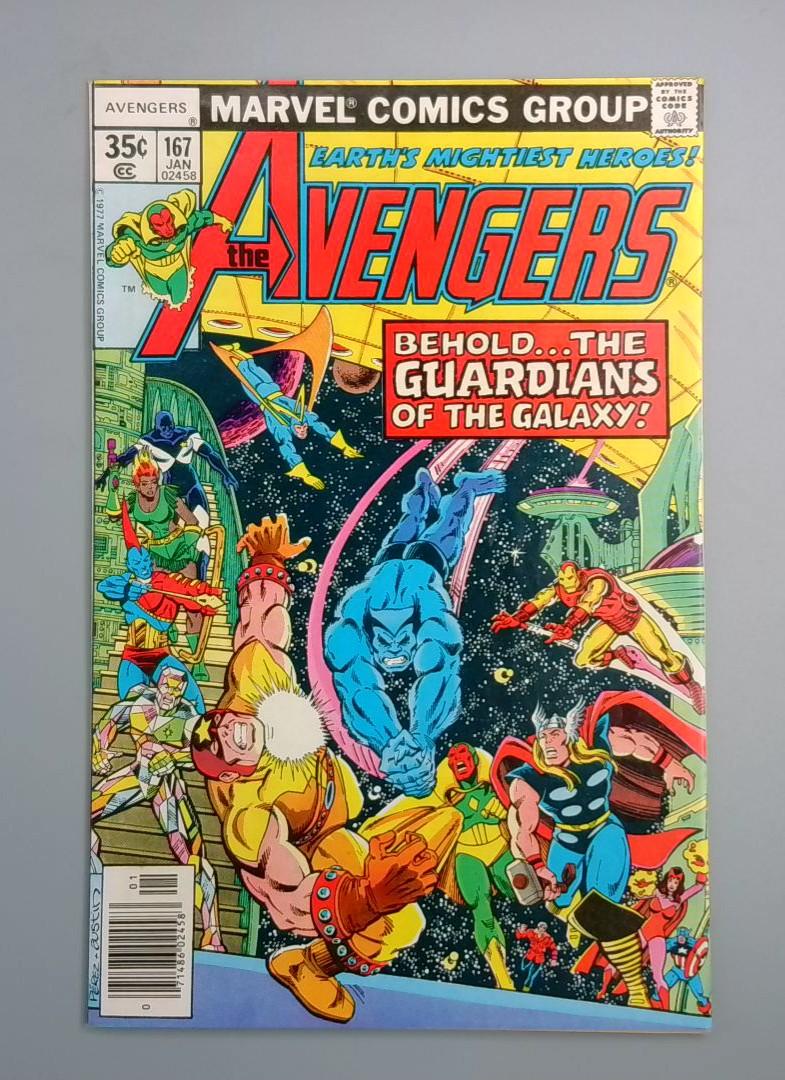 Avengers #167, FN+ Guardians of the Galaxy, Marvel Comics1978 JR1