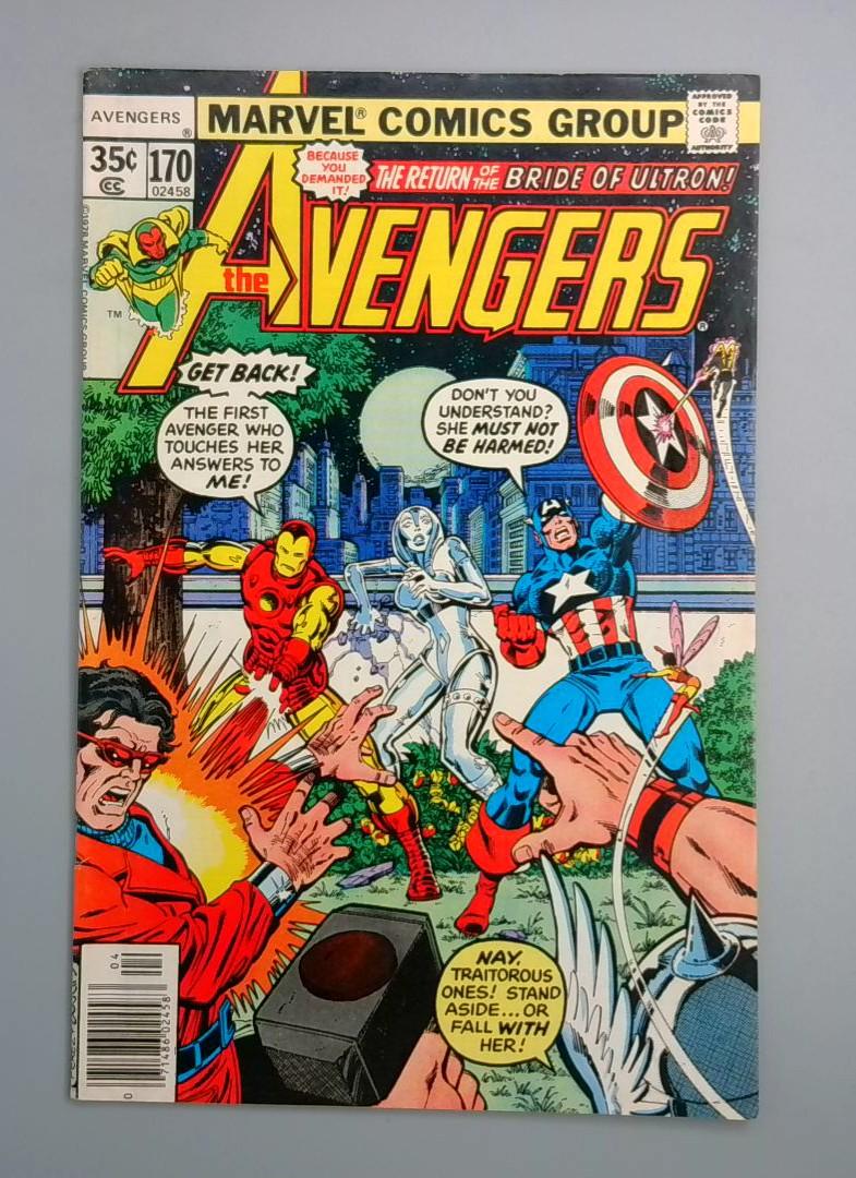 Avengers #170, The Return of the Bride of Ultron, Marvel Comics, 1978 JR1