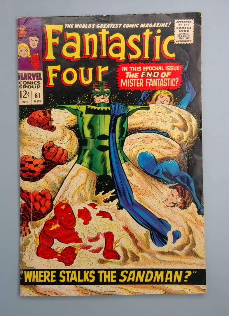 Fantastic Four #61 VG+ 1st New Sandman Costume Marvel Comics, 1967 JR1