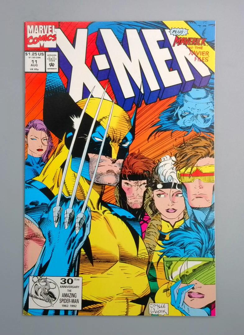 X-Men #11, NM Last Jim Lee Issue Marvel Comics, 1992 JR1