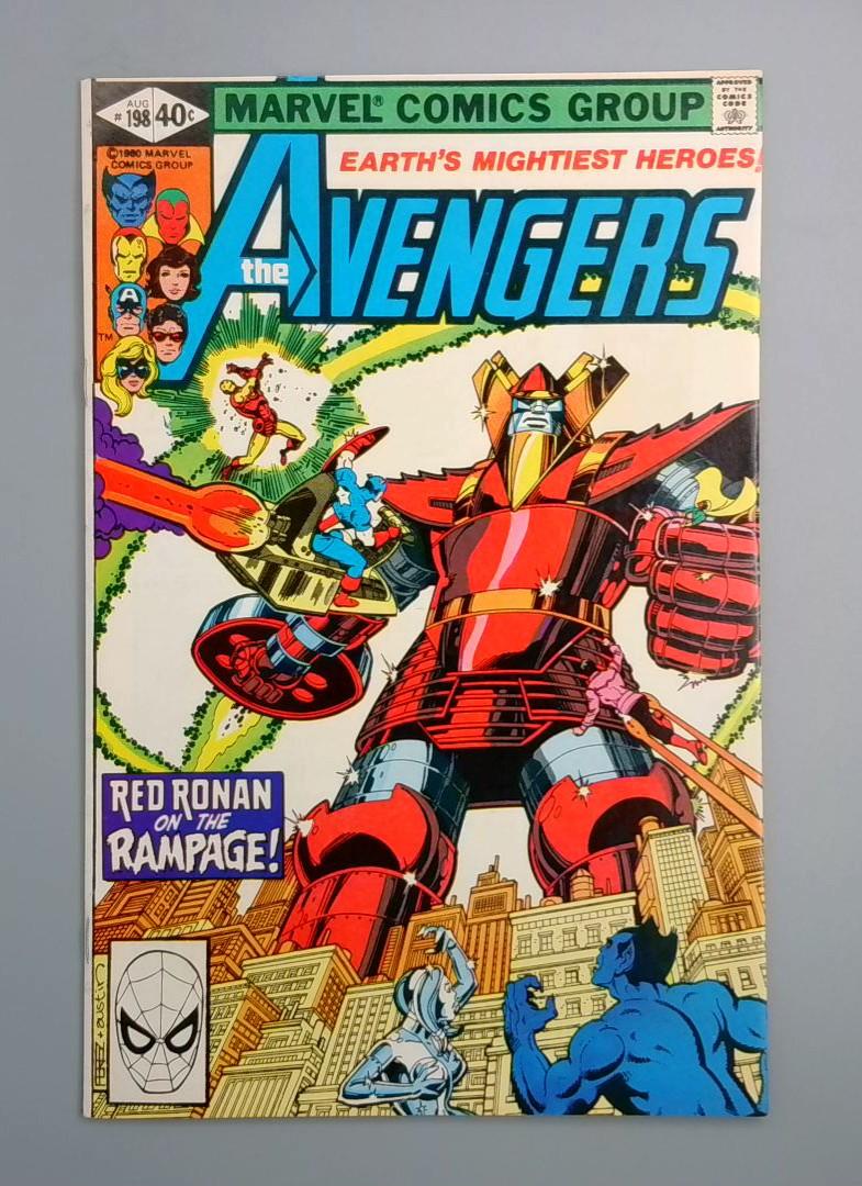 Avengers #198, VF/NM Red Ronan on the Rampage!, Marvel Comics 1980 JR1
