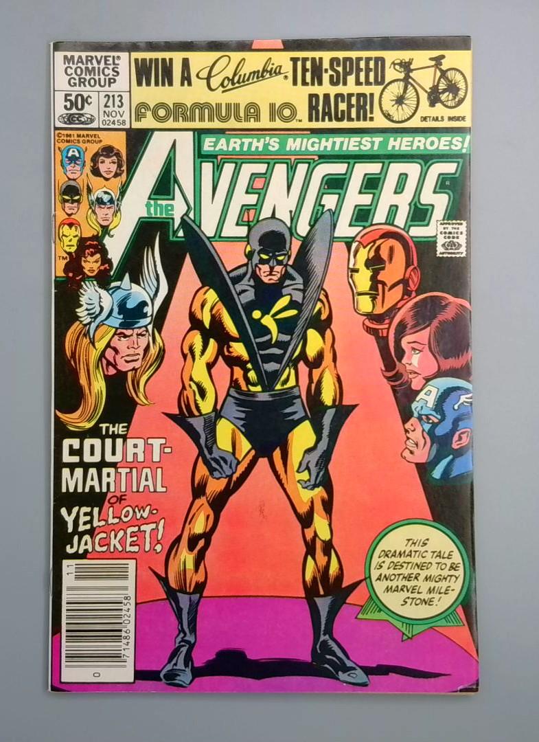 Avengers #213, VF- Newsstand Marvel Comics, Nov 1981 JR1