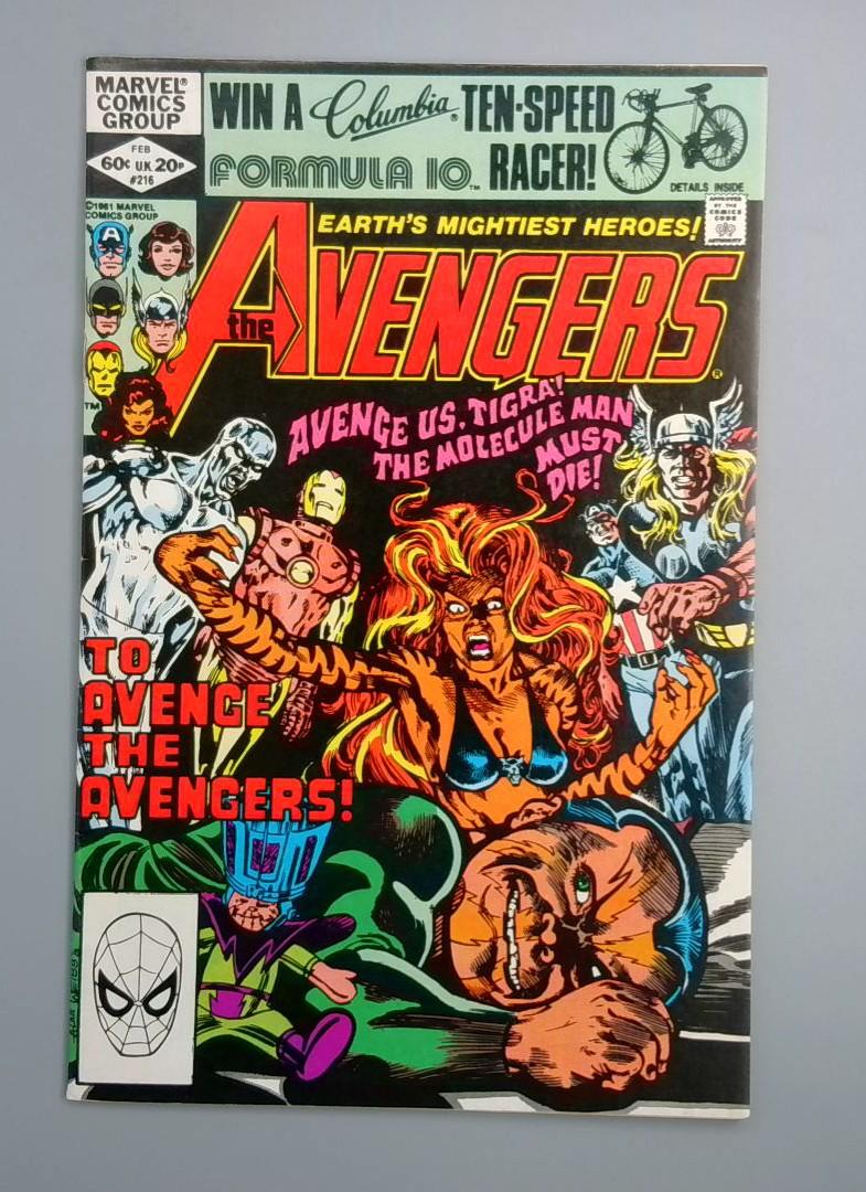 Avengers #216, VF Marvel Comics, 1982 JR1