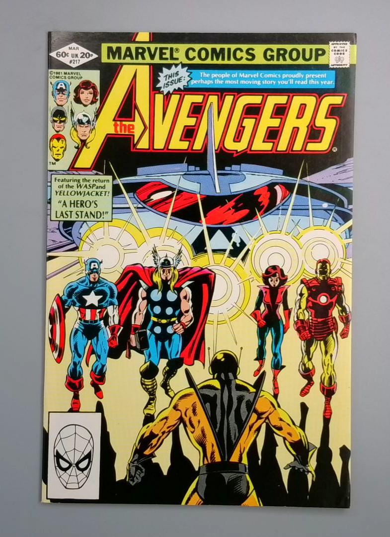 Avengers #217, NM Yellowjacket Marvel Comics 1982 JR1