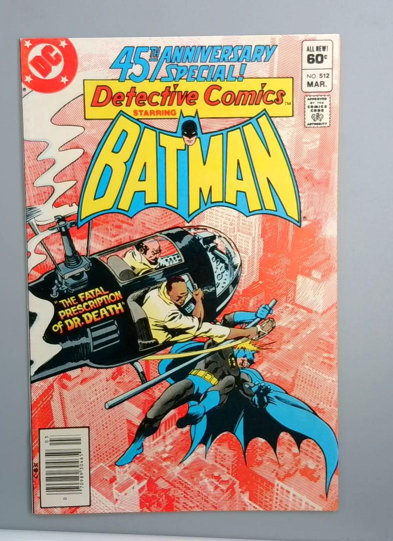 Detective Comics #512,FN/VF Newsstand DC Comics, 1982 JR1