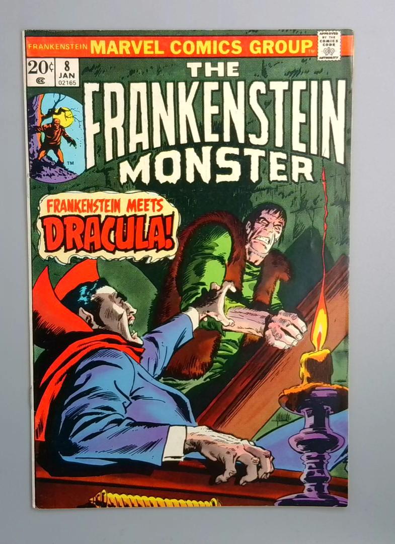 Frankenstein #8, FN+ Marvel Comics 1973 JR1
