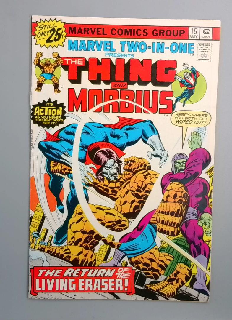 Marvel Two-In-One #15, FN+ The Thing and Morbius, Marvel Comics, 1976 JR1