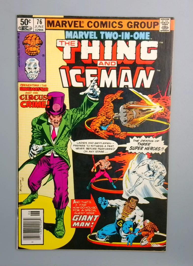 Marvel Two-in-One: #76, VF Marvel Comics, 1981 JR1