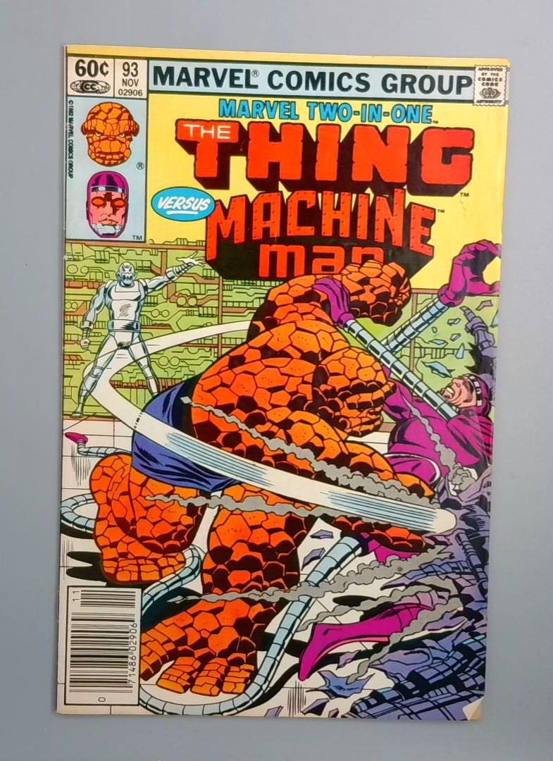 Marvel Two-In-One #93, The Thing vs Machine Man, Marvel Comics, 1982 JR1
