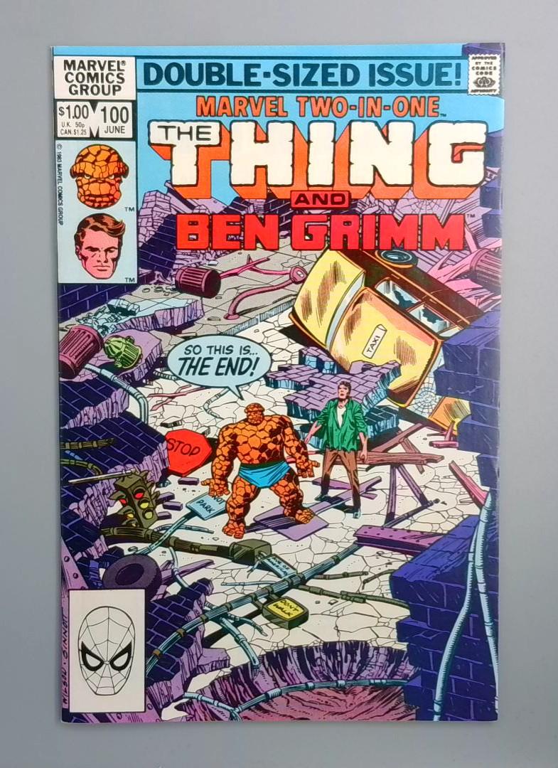 Marvel Two-in-One #100 NM, Double-Sized Issue, Marvel Comics,1983 JR1