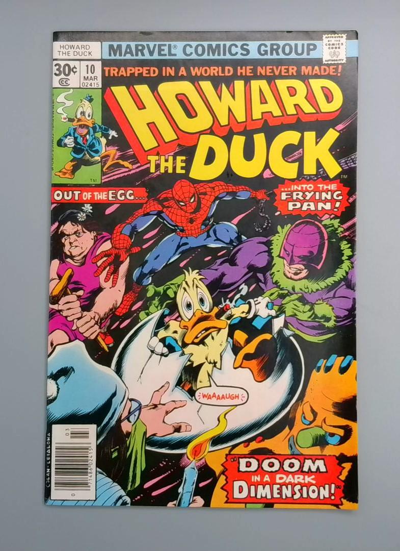 Howard the Duck #10, Spider-Man Marvel Comics, 1977 JR1