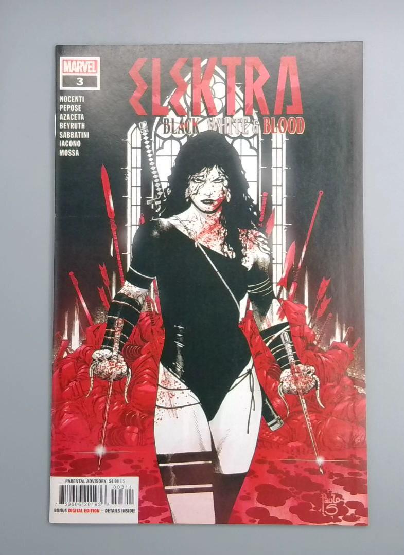 Elektra: Black, White & Blood #3, NM Marvel, 2023 JR1
