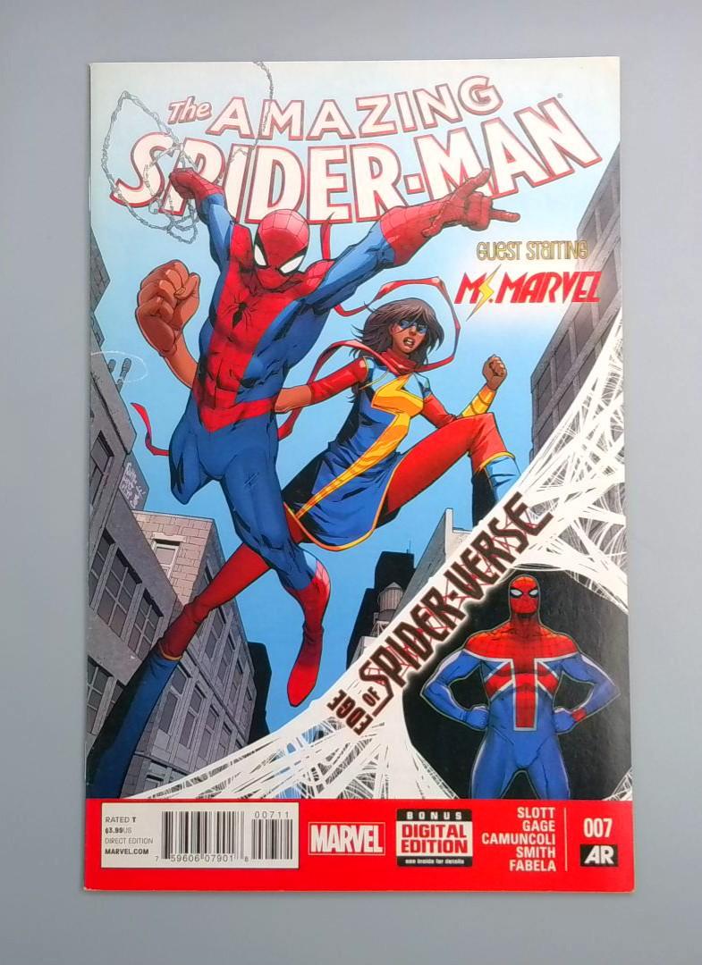 Amazing Spider-Man #7, Ms. Marvel Guest Star, Marvel, 2014