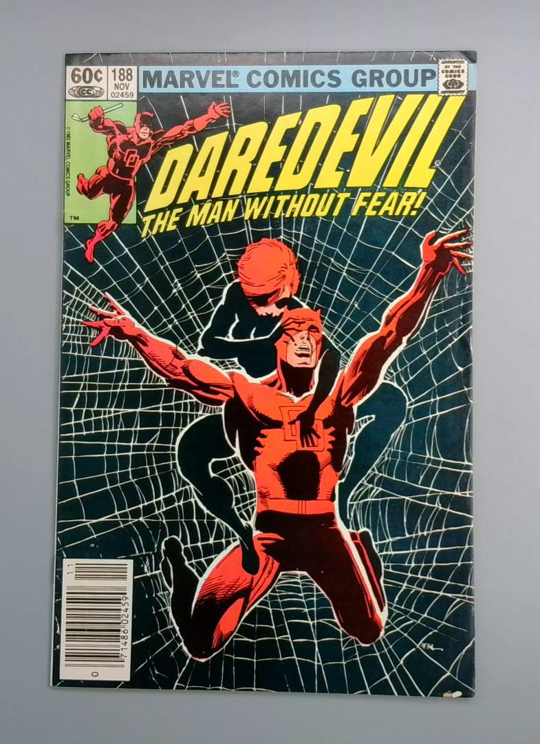 Daredevil #188, VF Frank Miller Newsstand Marvel Comics Group, 1982