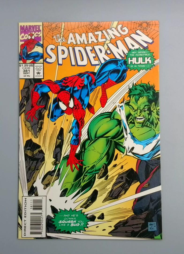 Amazing Spider-Man #381, Hulk Appearance, Marvel Comics, 1993