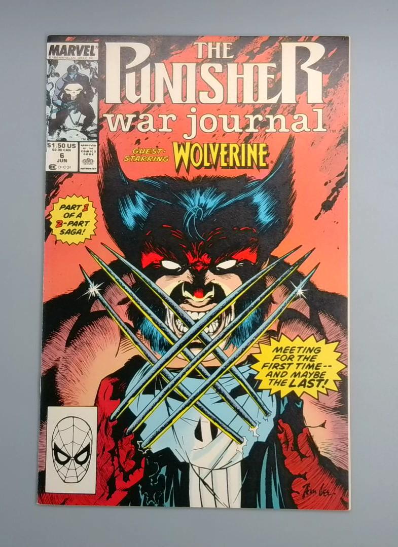 Punisher War Journal #5, VF/NM Wolverine Marvel, 1989 