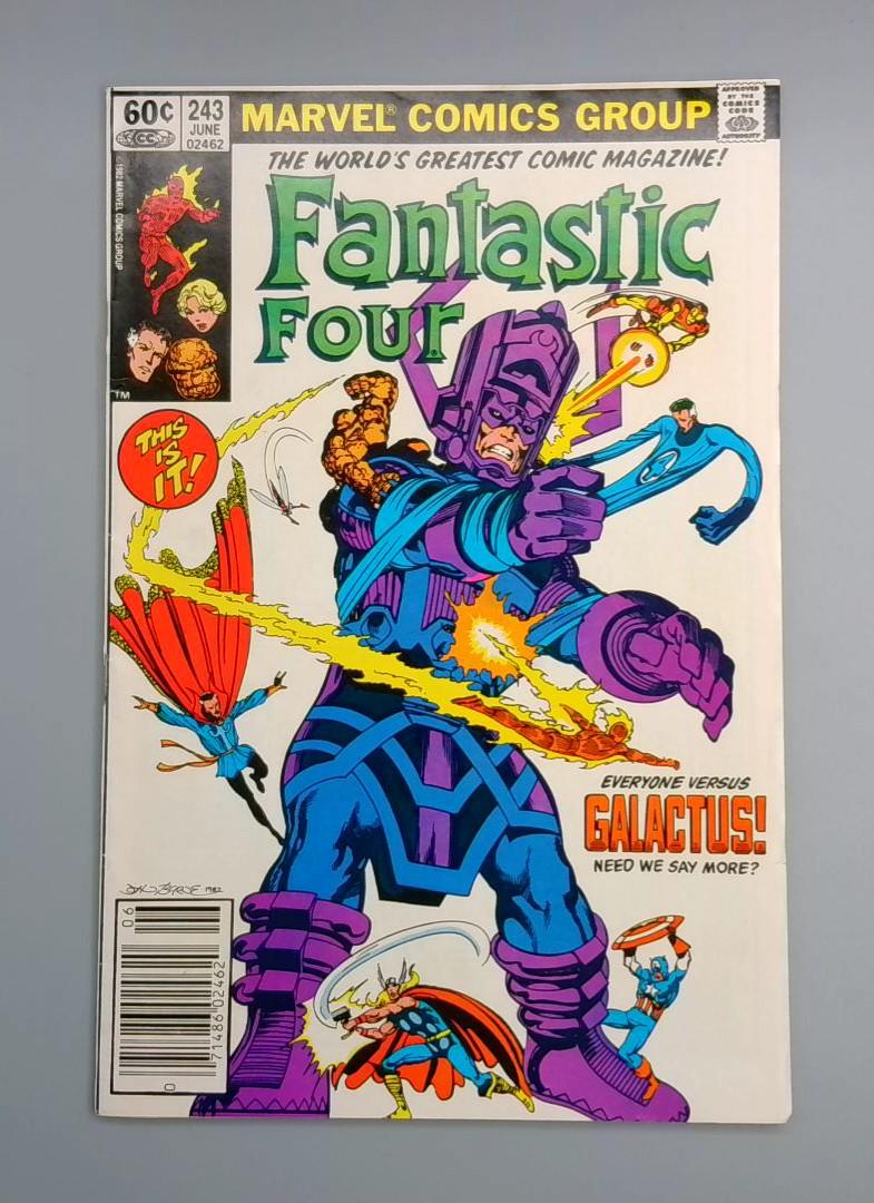 Fantastic Four #243 Galactus, Newsstand Marvel Comics 1982