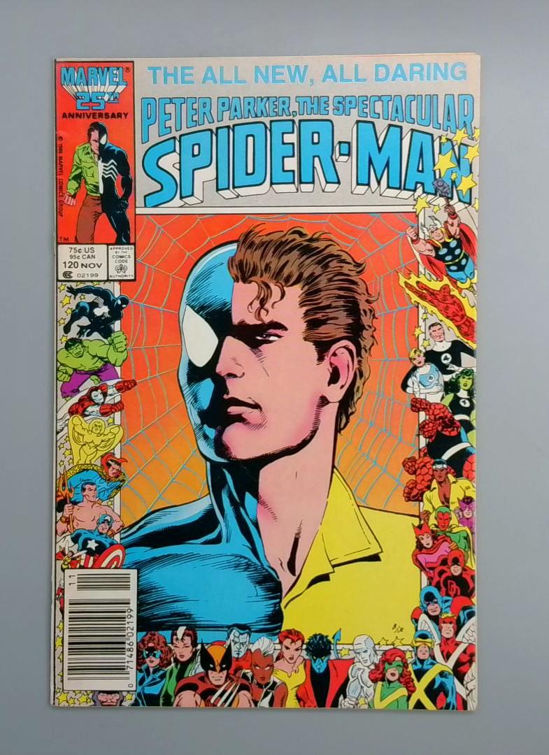 Spectacular Spider-Man #120, Newsstand Marvel Comics, 1986