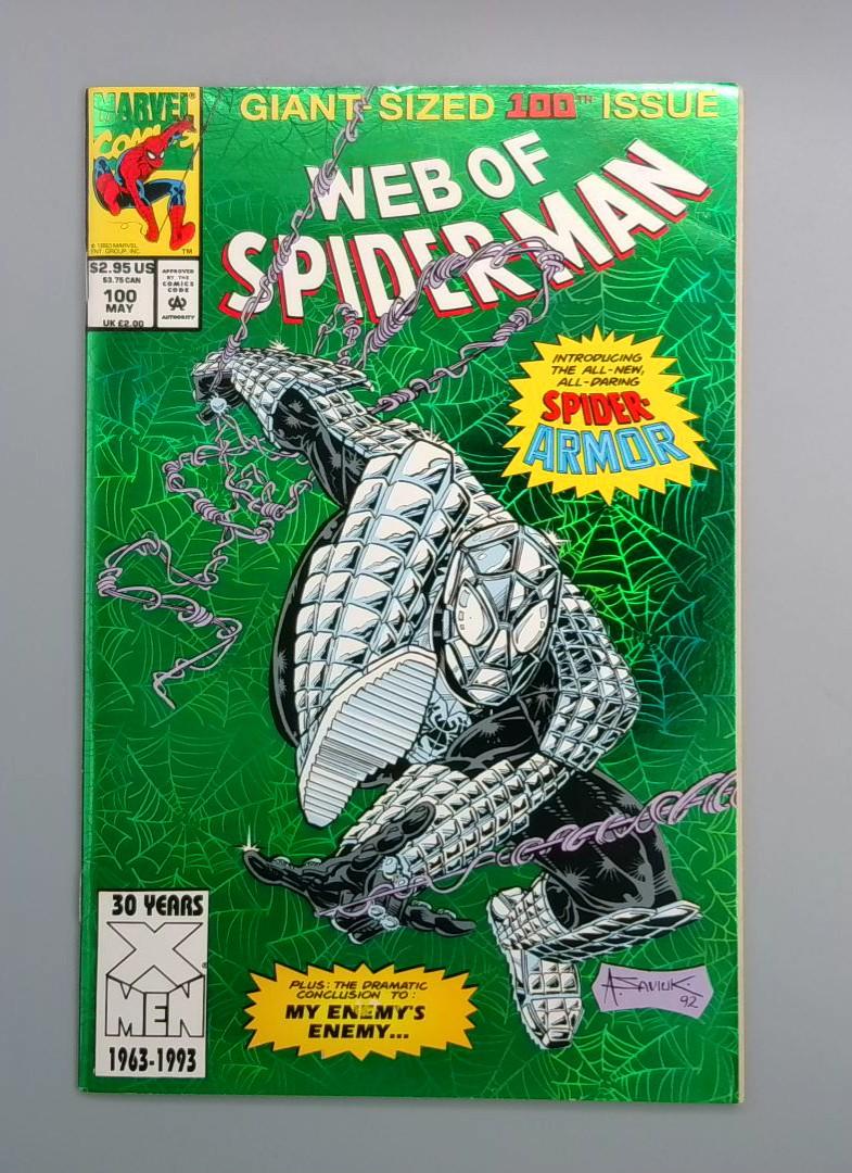 Web of Spider-Man #100, Spider Armor Debut, Marvel Comics, 1993