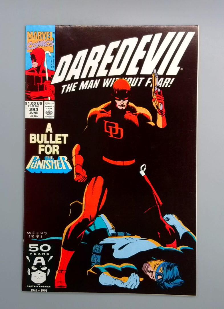 Daredevil #293, VF+ A Bullet for the Punisher, Marvel Comics, 1991