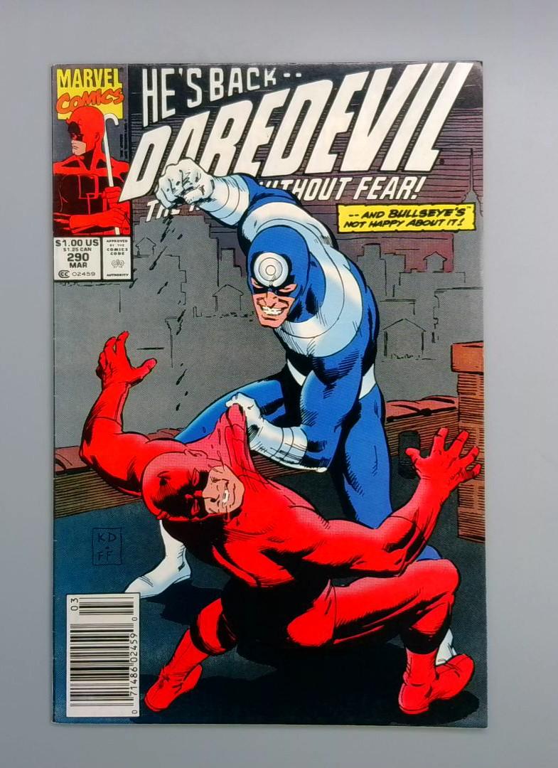 Daredevil #290, Newsstand Marvel Comics, 1990