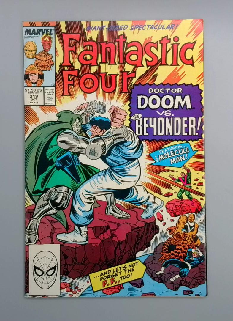 Fantastic Four #319, VF/NM Doctor Doom vs. Be4onder, Marvel, 1988
