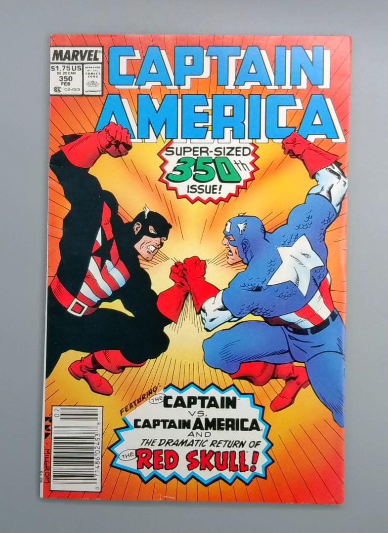 Captain America #350 Newsstand Marvel, 1989