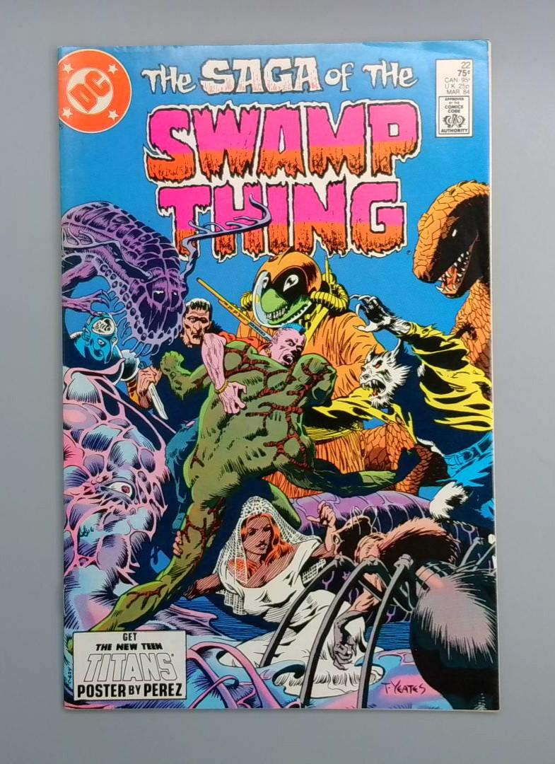Saga of the Swamp Thing #22, FN/VF Alan Moore DC Comics, 1984 JR1