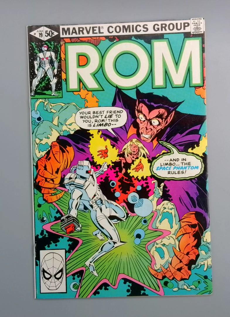 Rom #19, VF/NM Space Phantom Marvel Comics, 1981 JR1