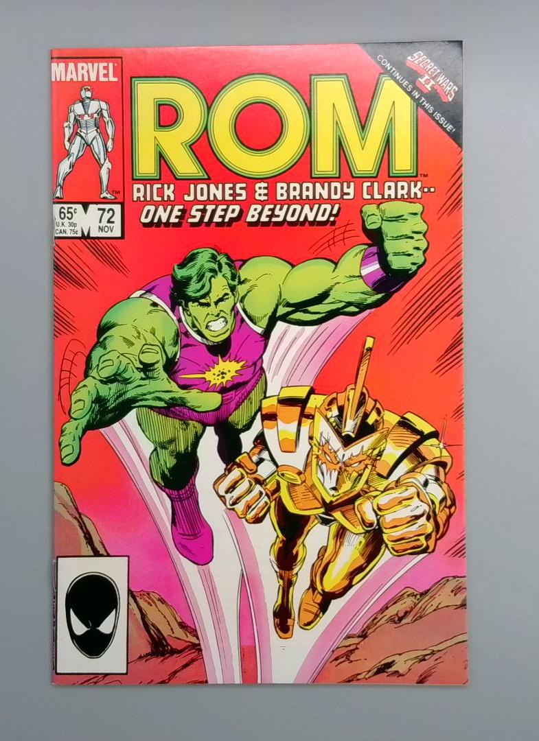 ROM #72, VF+ Rick Jones & Brandy Clark, Marvel Comics, 1985 JR1