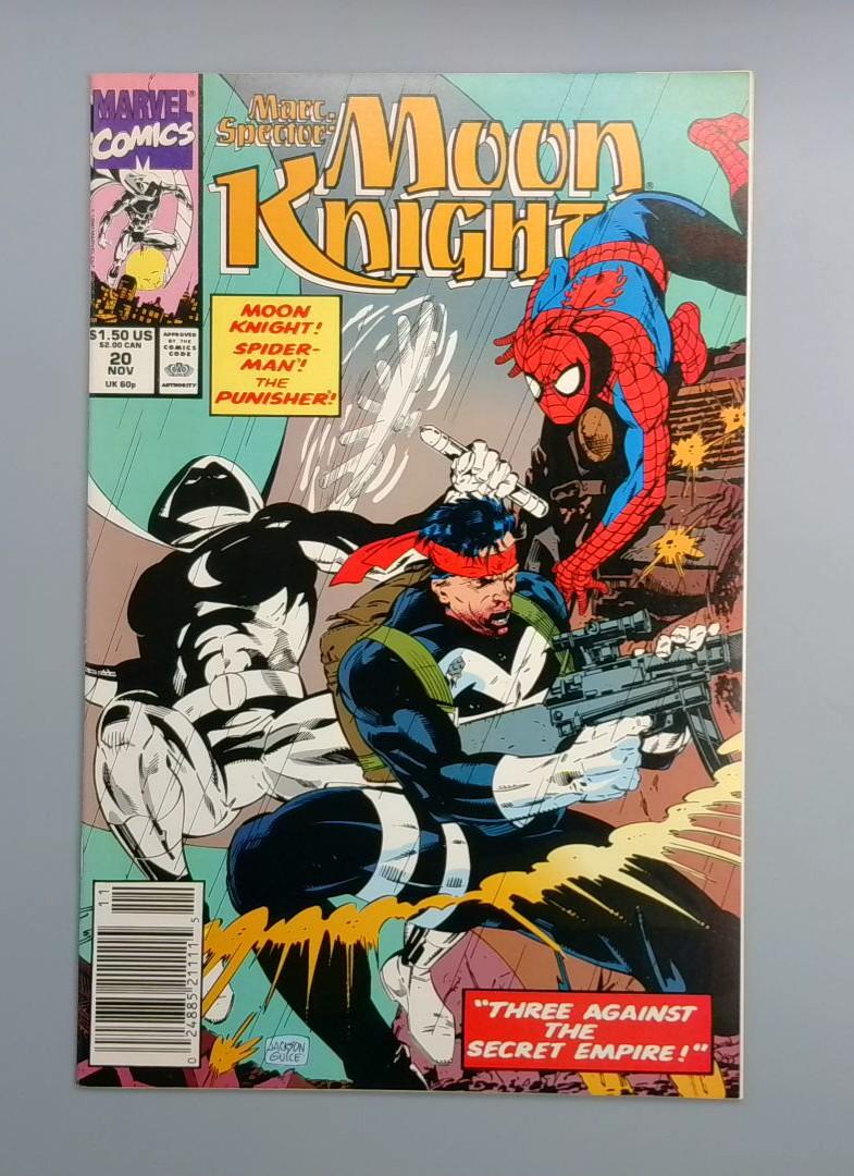 Marc Spector: Moon Knight #20 NM- Newsstand Marvel Comics, 1990 JR1