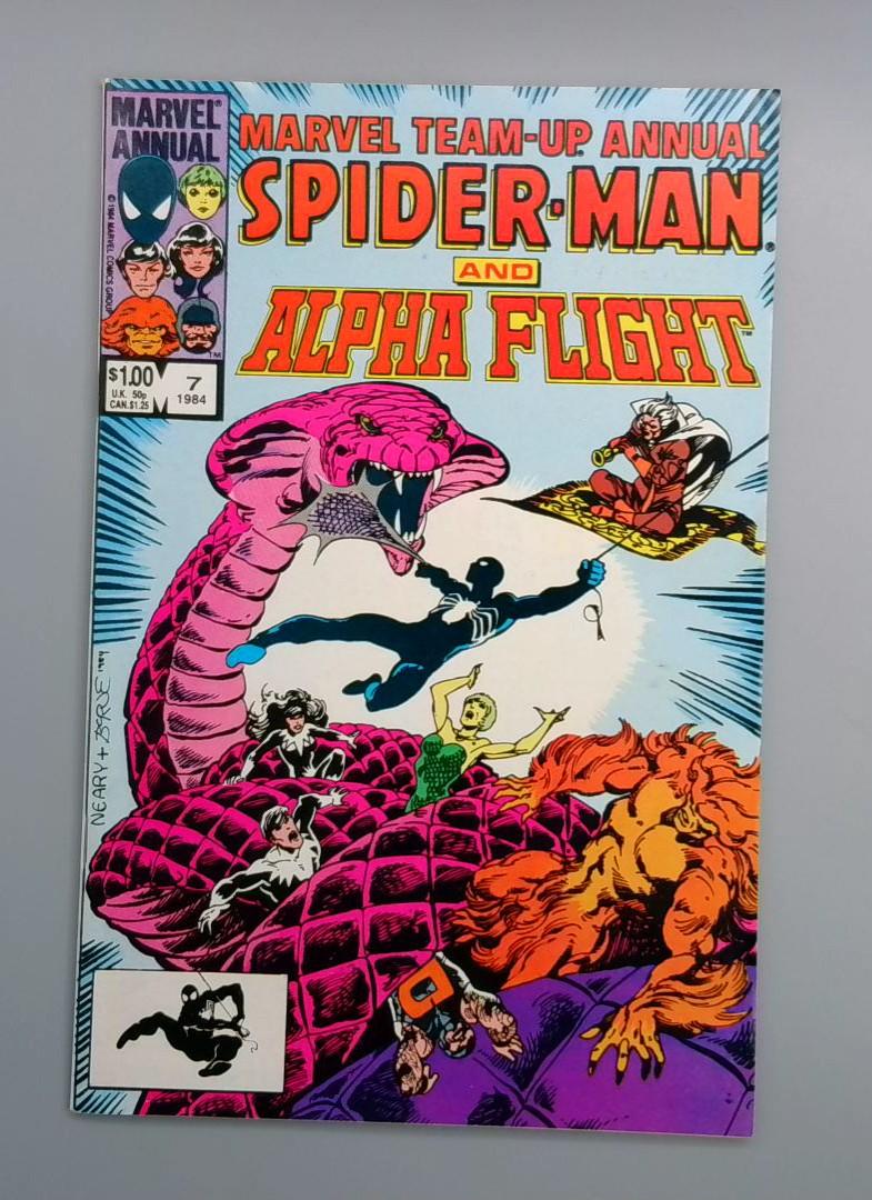 Marvel Team-Up Annual #7 VF+ Spider-Man, Alpha Flight, Marvel Comics, 1984 JR1