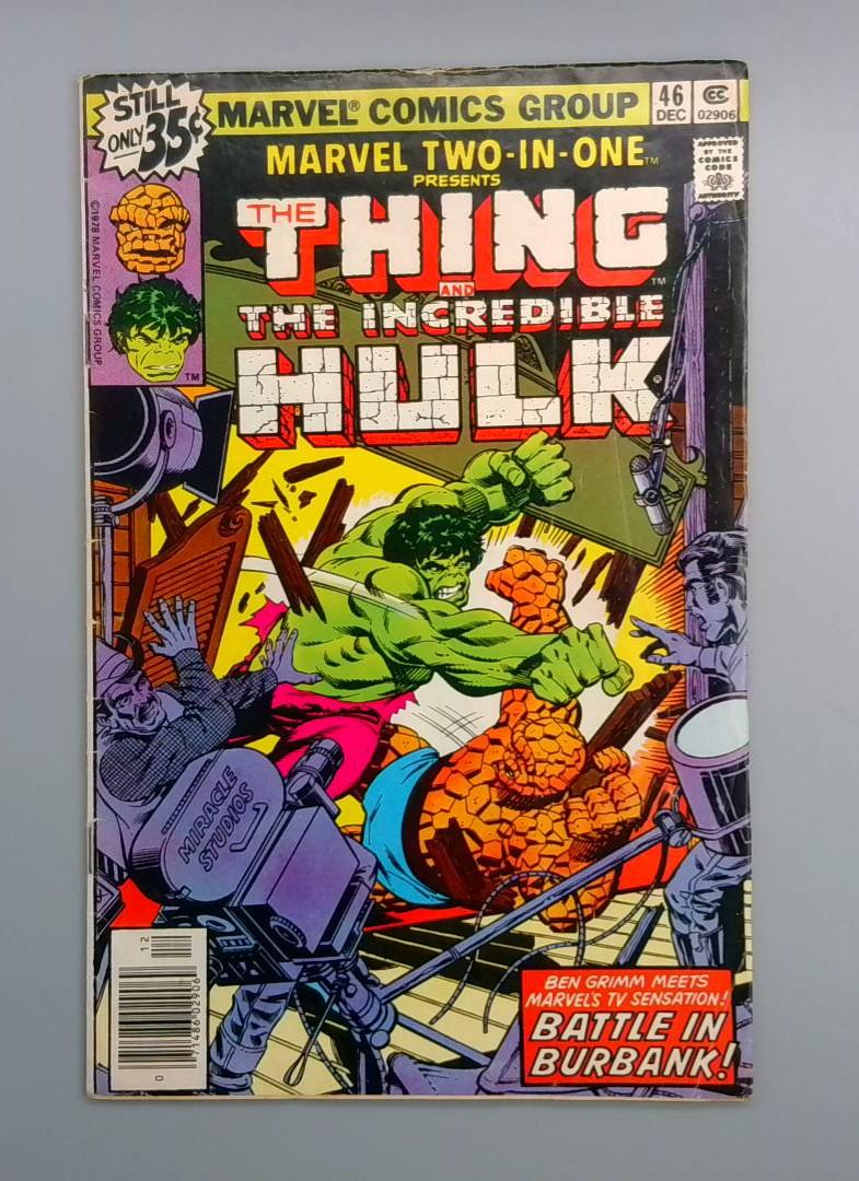 Marvel Two-in-One #46Thing vs Hulk, Marvel Comics 1978 JR1