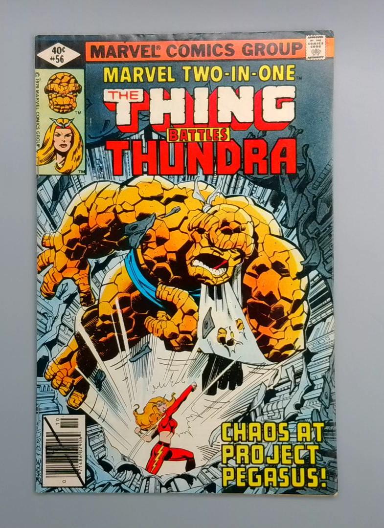 Marvel Two-in-One #56, The Thing Battles Thundra, Marvel Comics 1979 JR1