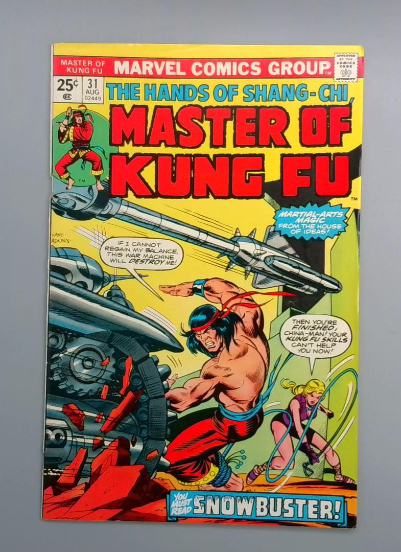 Master of Kung Fu #31, FN+ Marvel Comics Group, 1975 JR1