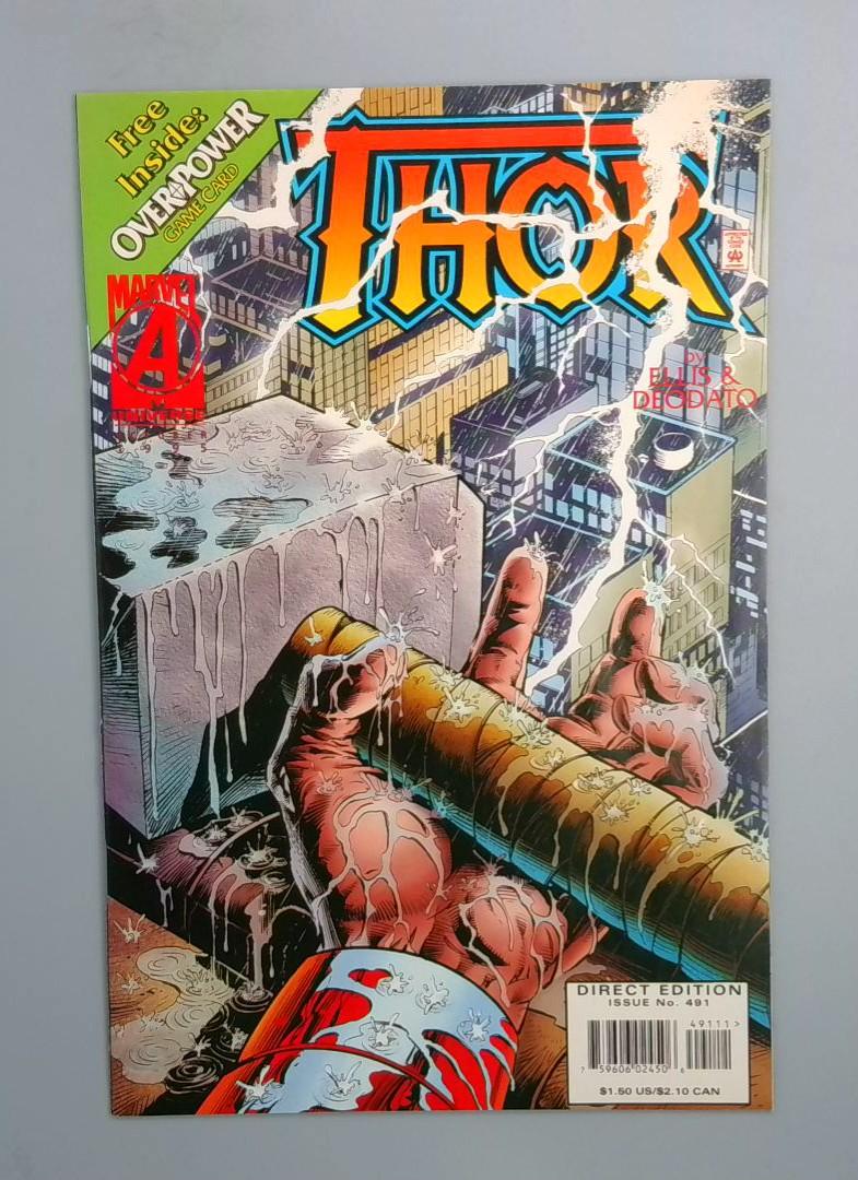 Thor #491, NM/VF Direct Edition, Marvel Comics, 1995 JR1