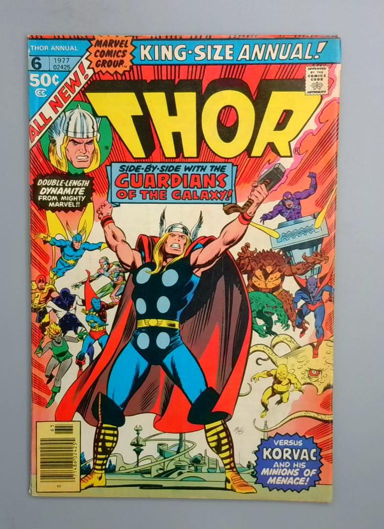 Thor King-Size Annual #6 VG+ Korvac Origin Marvel Comics, 1977 JR1