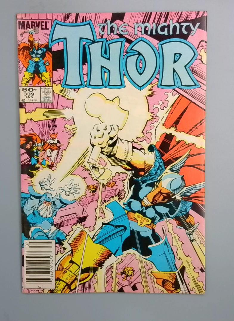 Thor #339, VF Newsstand Marvel Comics, 1984 JR1