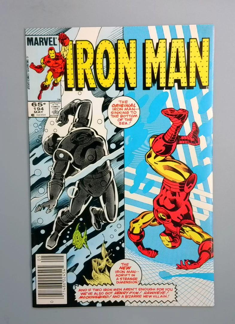 Iron Man #194, VF+ Newsstand Marvel Comics, 1985 JR1
