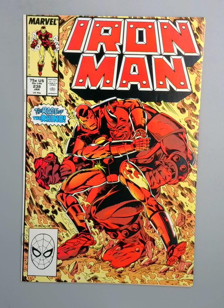 Iron Man #238, NM- Rhino Marvel Comics, 1989 JR1