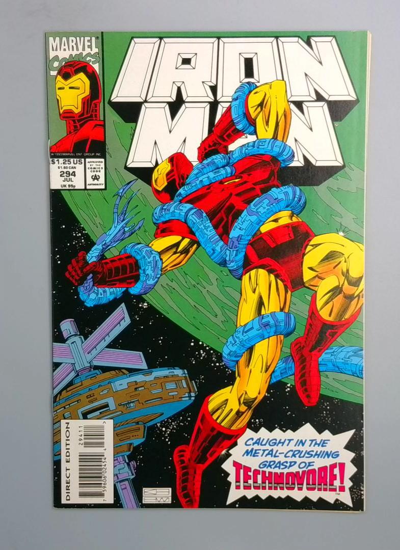 Iron Man #294, NM- 1st Technovore Marvel, 1993 JR1
