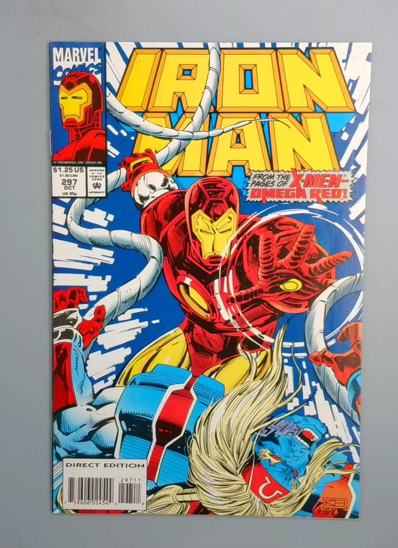 Iron Man #297 NM- Omega Red, Marvel, 1993 JR1