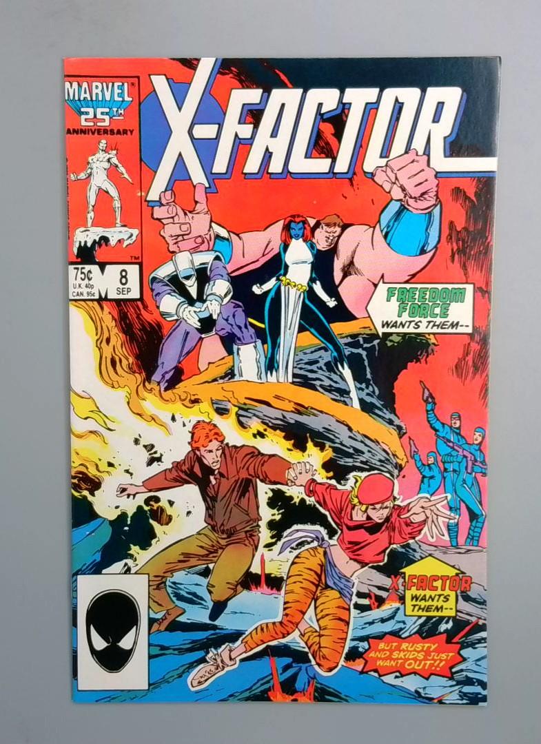 X-Factor #8, NM Freedom Force Marvel Comics, 1986 JR1