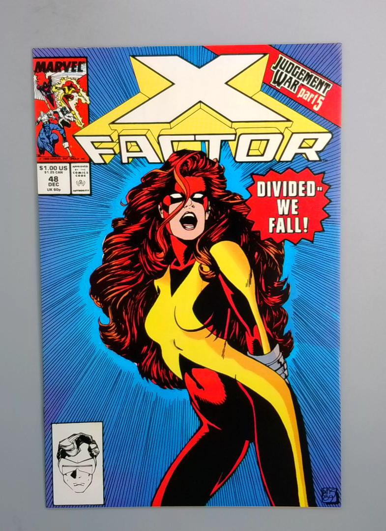 X Factor #48, VF/NM Judgment War Part 5, Divided We Fall, Marvel, 1989 JR1