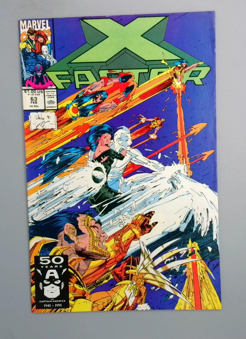 X-Factor #63, VF/NM Whilce Portacio Marvel Comics, 1991 JR1