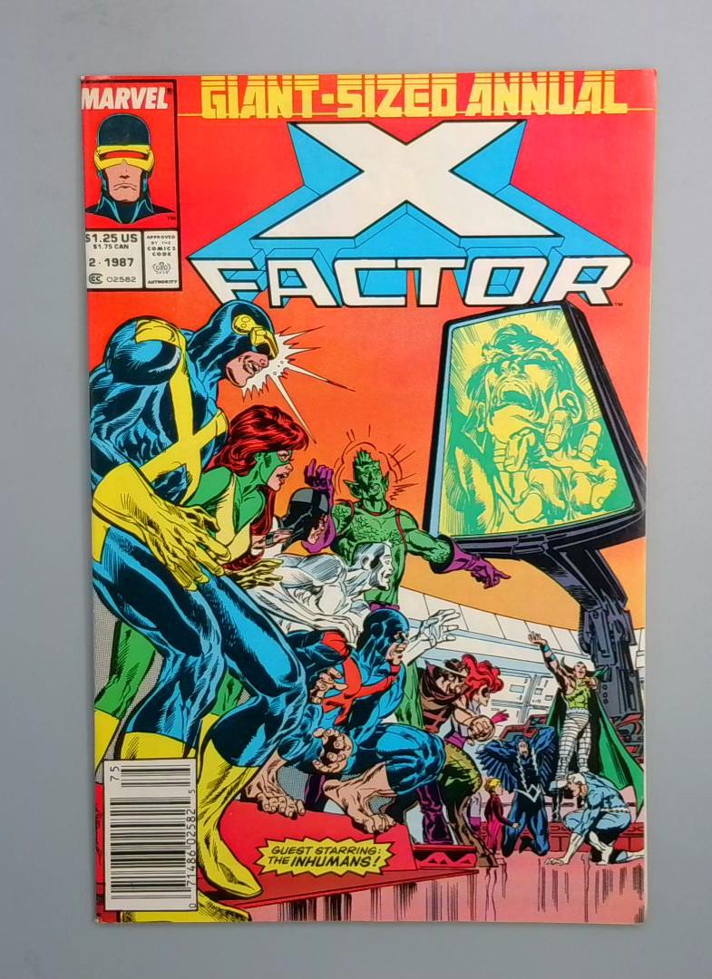 X Factor Giant-Sized Annual #2 VF/NM Newsstand Marvel, 1987 JR1