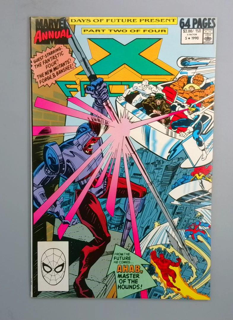 X-Factor Annual #5, VF Days of Future Present, Marvel, 1990 JR1