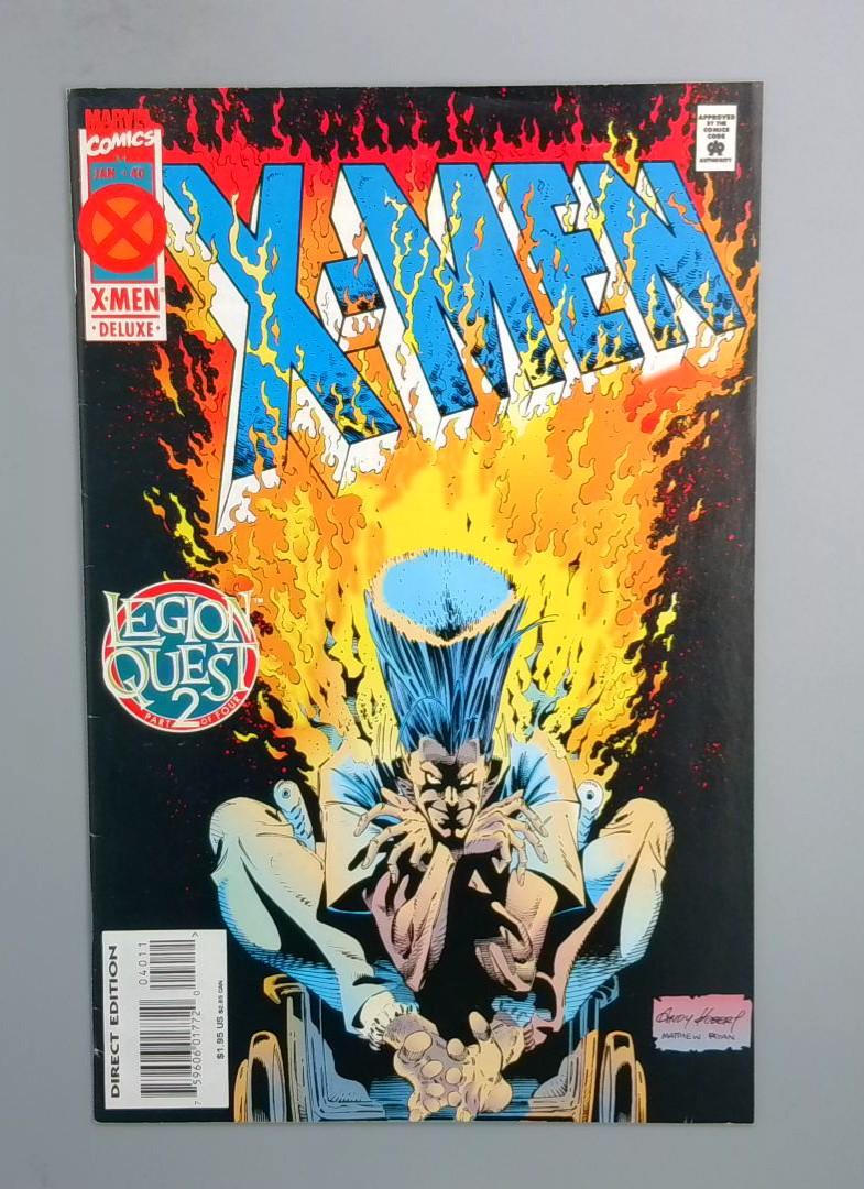 X-Men #40, Deluxe Edition, Legion Quest Crossover, Marvel Comics, 1994 JR1