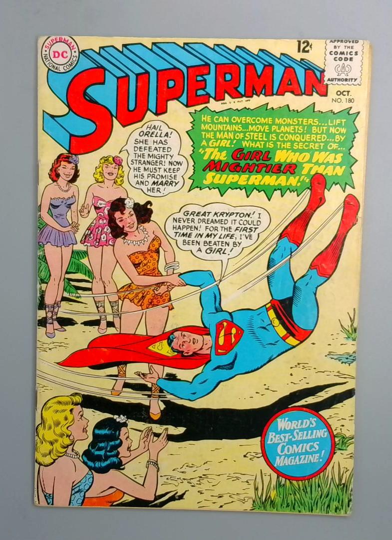 Superman #180, FN- DC Comics, 1965 JR1