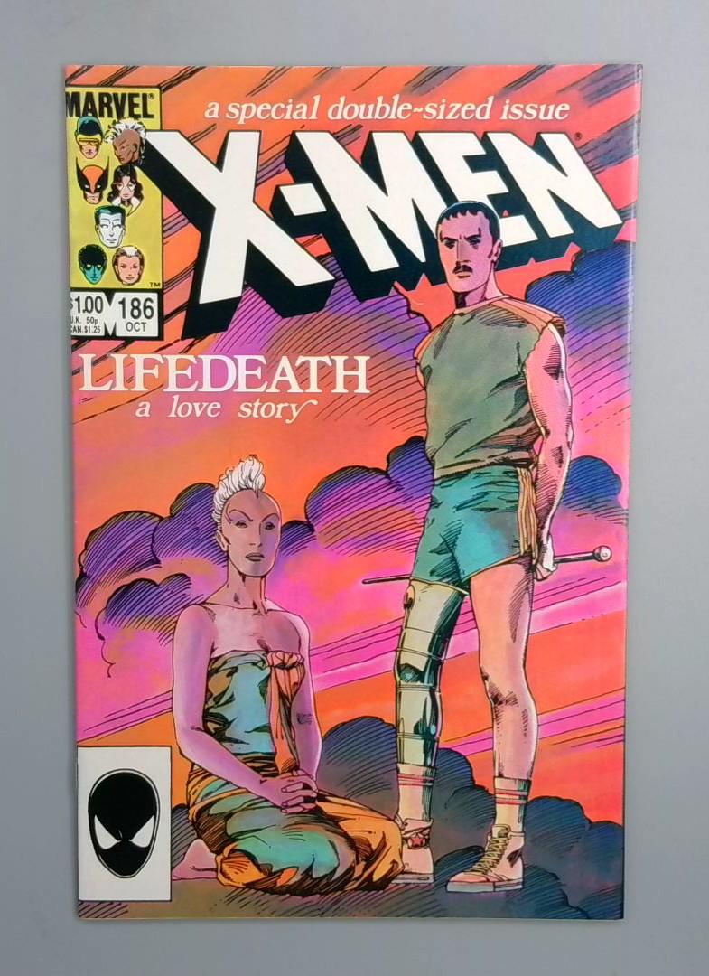 X-Men #186, VF+ Lifedeath: A Love Story, Marvel, 1984 JR1